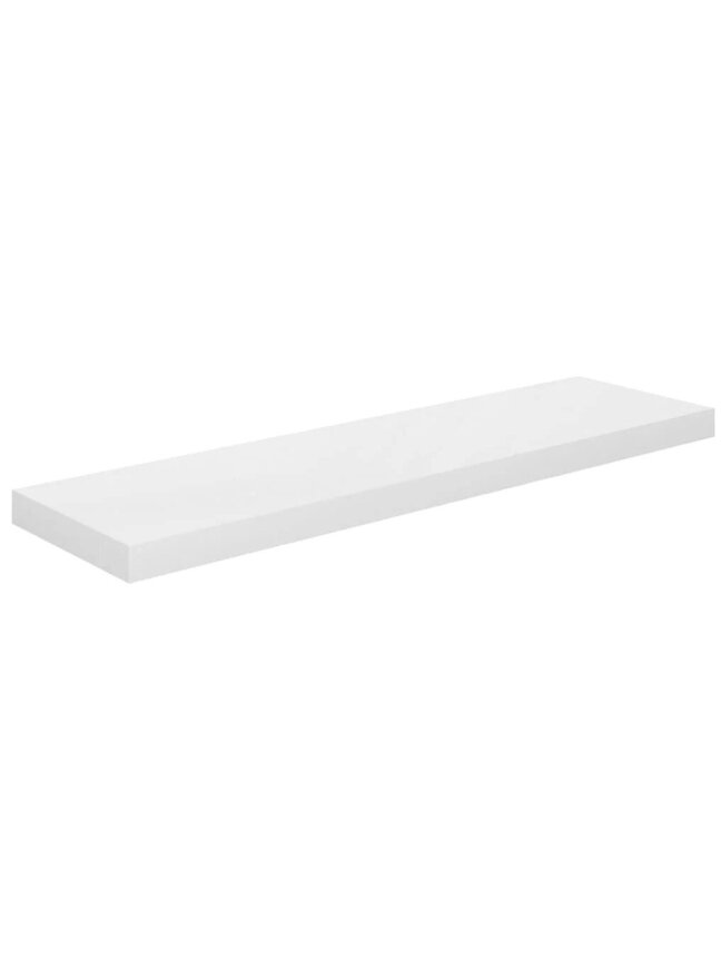 Pakabinamos lentynos, 2vnt., baltos, 90x23,5x3,8cm, MDF 2