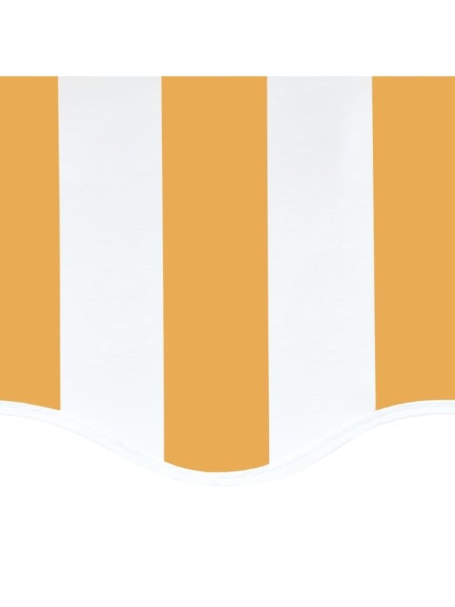 Varukangas markiisile, kollane ja valge, 6 × 3,5 m 4