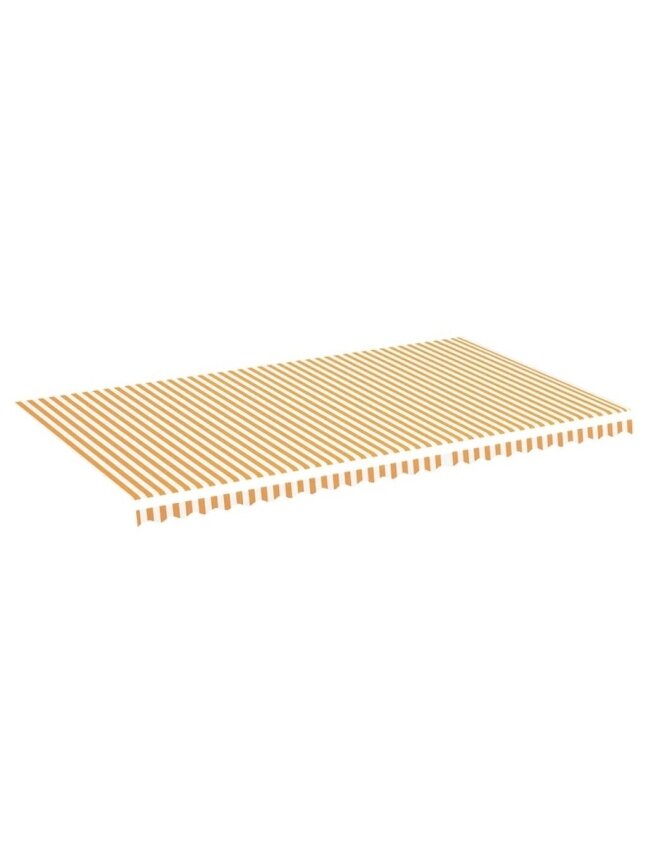Varukangas markiisile, kollane ja valge, 6 × 3,5 m 1