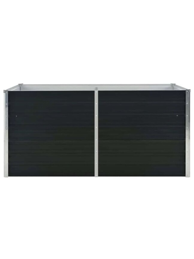 Raised garden bed, second-hand, 160x80x77 cm, galvanized steel 3