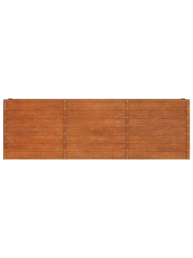 Pakeltas vazonas, 240x40x77 cm, surūdijęs Corten plienas 2