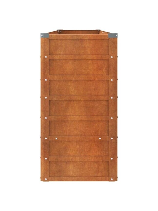 Pakeltas vazonas, 240x40x77 cm, surūdijęs Corten plienas 4