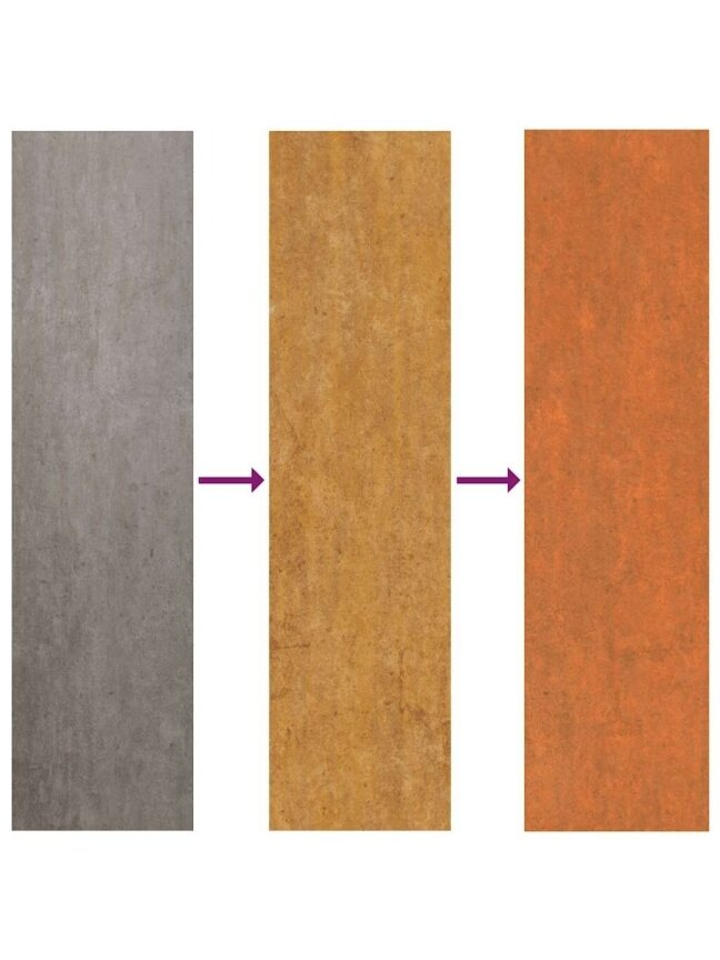 Pakeltas vazonas, 240x40x77 cm, surūdijęs Corten plienas 1