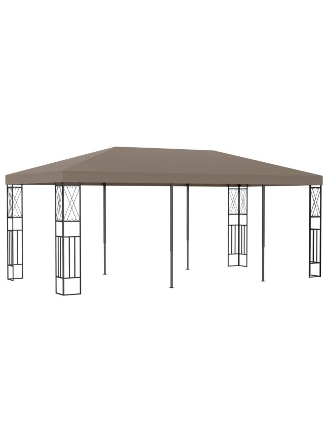 Pavėsinė, taupe spalvos, 6x3m, audinys