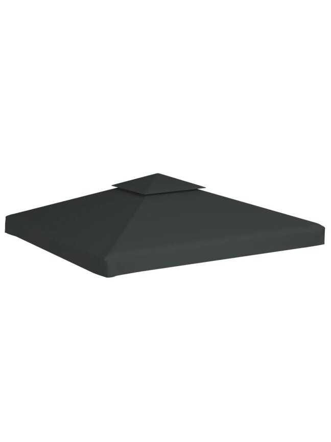 Gazebo replacement canopy, 310 g/m², dark gray, 3 x 3 m 1