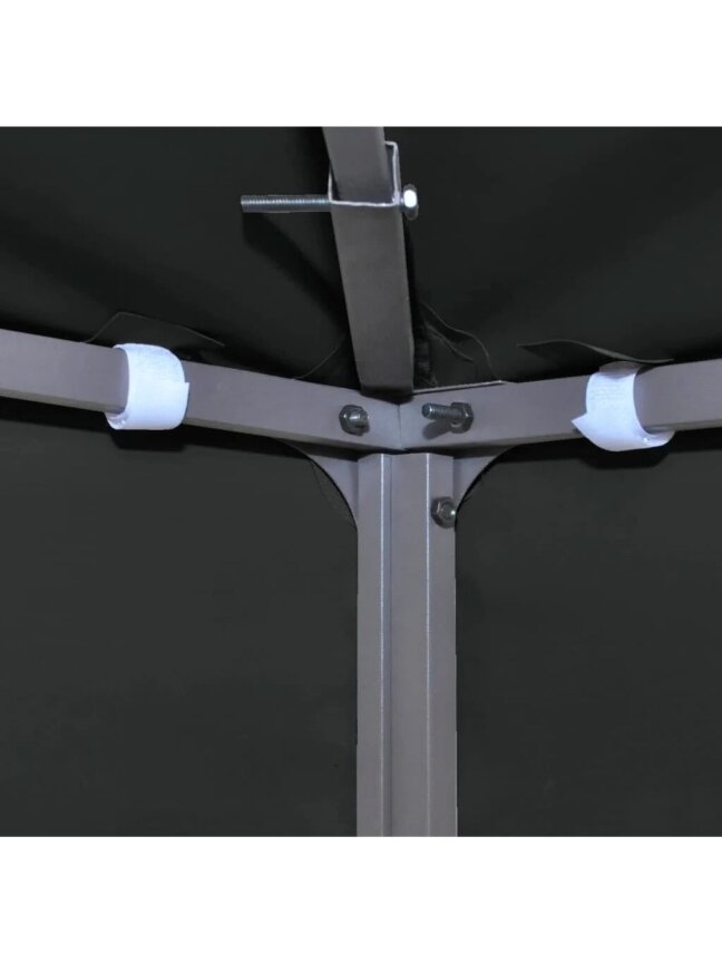Gazebo replacement canopy, 310 g/m², dark gray, 3 x 3 m 3