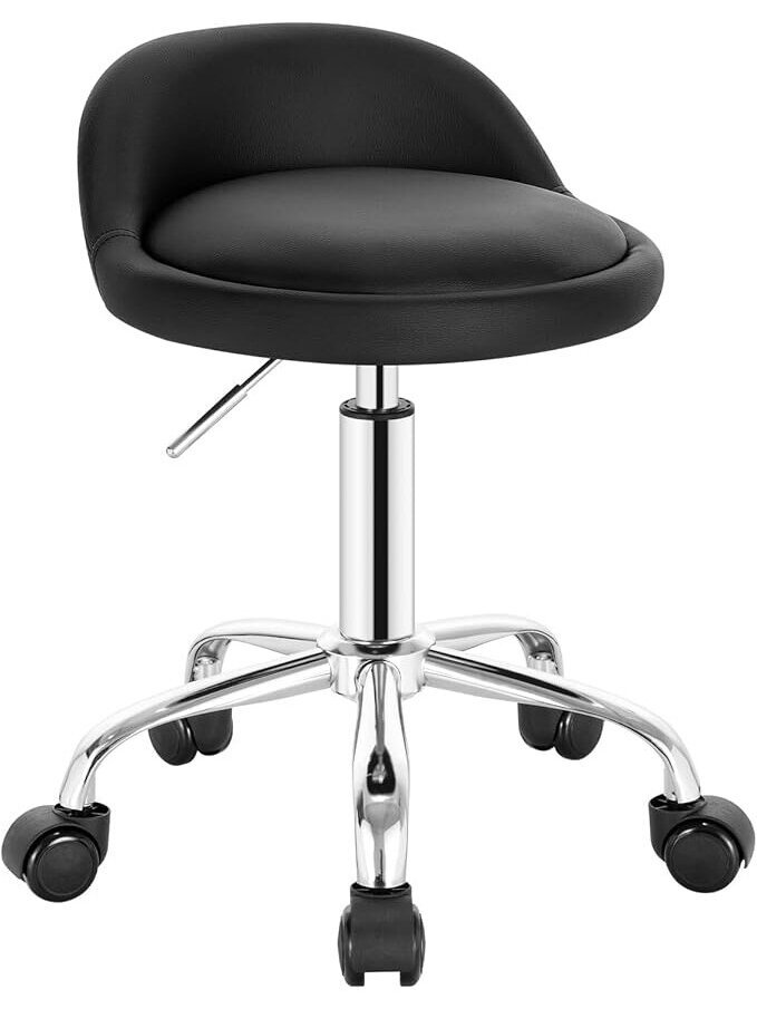 Swivel office chair with wheels and low back support 1 Swivel office chair with wheels and low back support 1