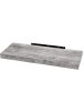 Pakabinama sieninė lentyna CD, DVD ir knygoms, 100 × 22,9 × 3,8 cm, ąžuolo pilkos spalvos (Oak Grey)