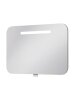 Seinale kinnitatav peegliga vannitoakapp Vento Prato, valge, 13,5 × 80 × 55 cm
