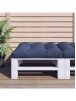Pallet cushion, dark blue, 70x70x12 cm, fabric