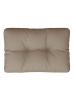 Pallet cushion, taupe, 60x40x12cm, fabric