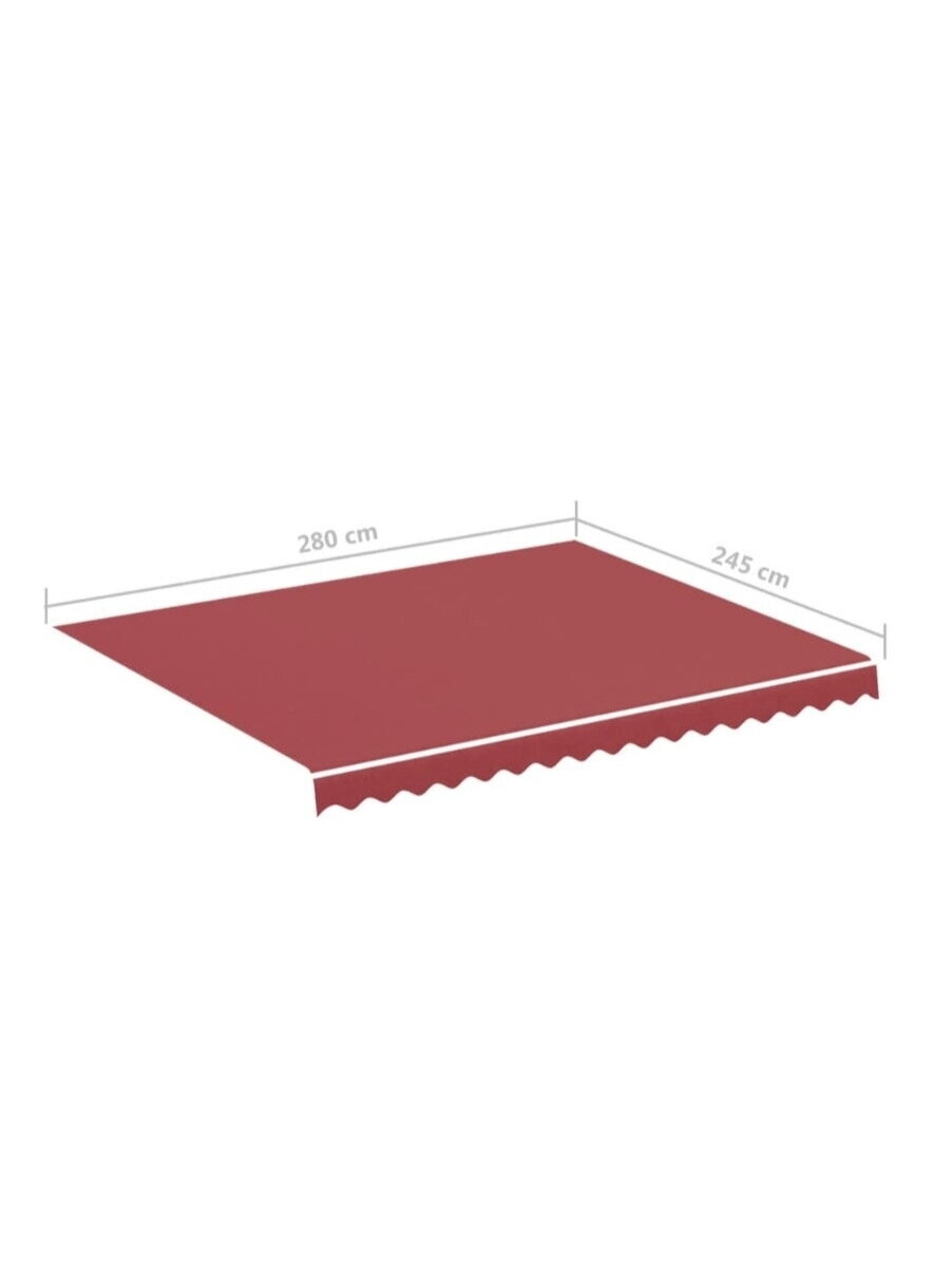 Rezerves audums markīzei, sarkans, 3 × 2,5 m 4