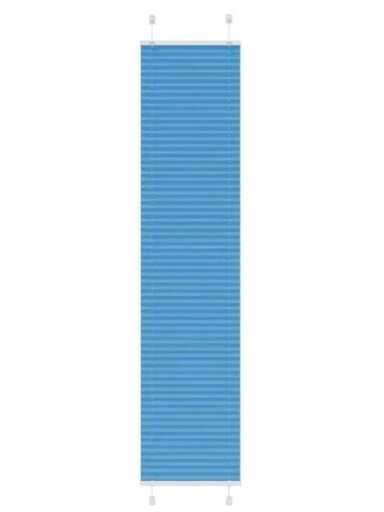 Плиссированные жалюзи, синяя, 50×200 см, ширина ткани 49,4 см
