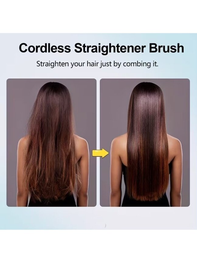 Hair Straightening Brush with LED Display – Fast Heating and Constant Temperature 6