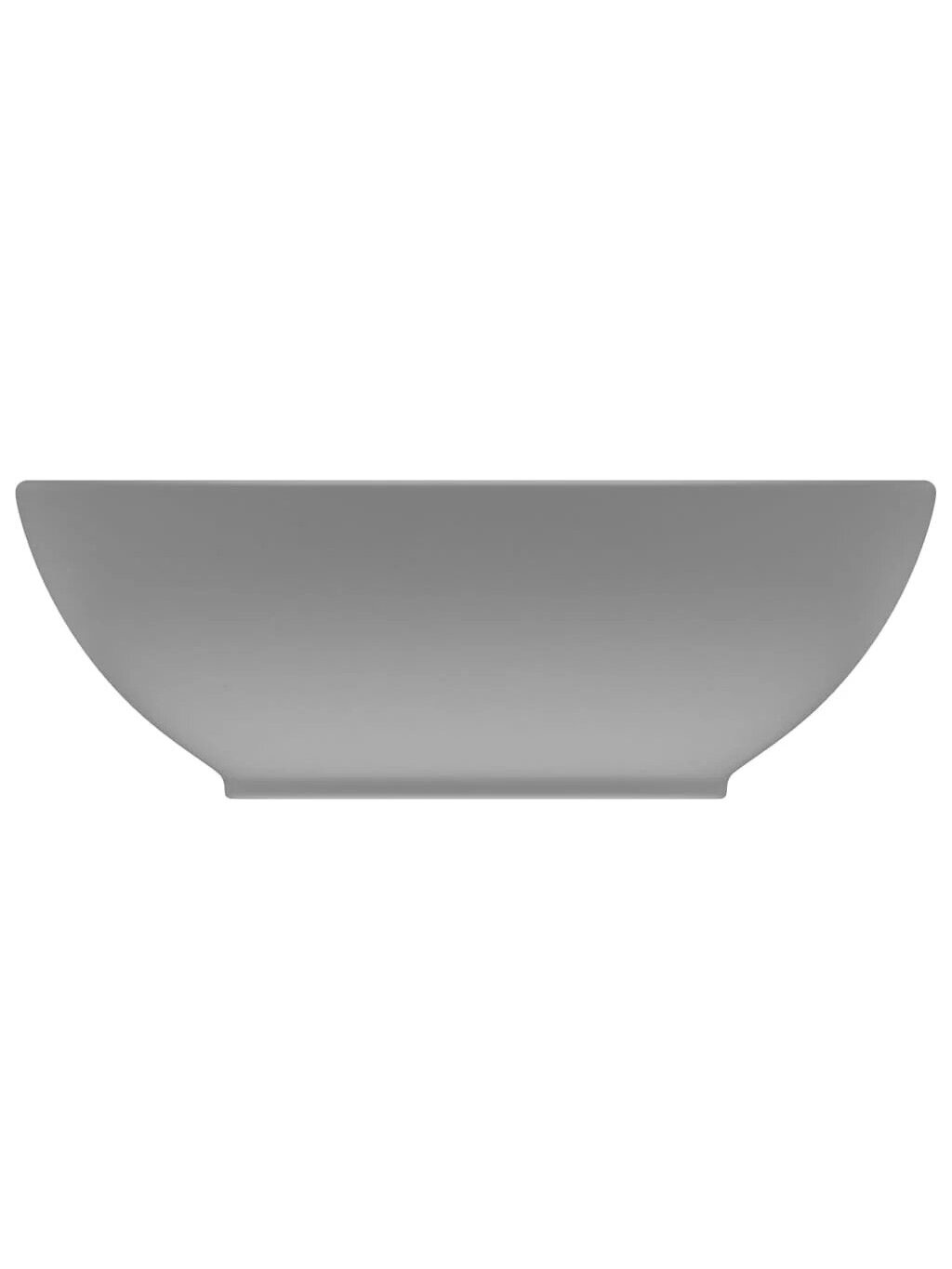Luxury washbasin, matte gray, 40 x 33 cm, ceramic, oval 2