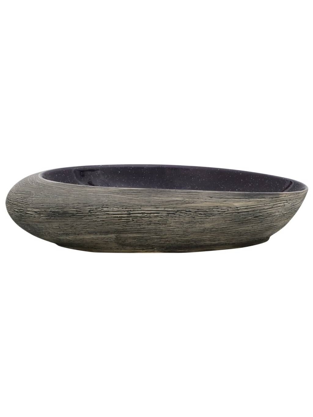 Washbasin, violet/gray, 59 x 40 x 14 cm, ceramic 2