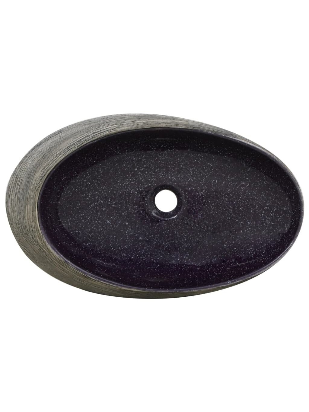 Washbasin, violet/gray, 59 x 40 x 14 cm, ceramic 5