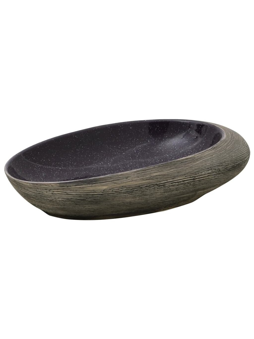 Washbasin, violet/gray, 59 x 40 x 14 cm, ceramic 1