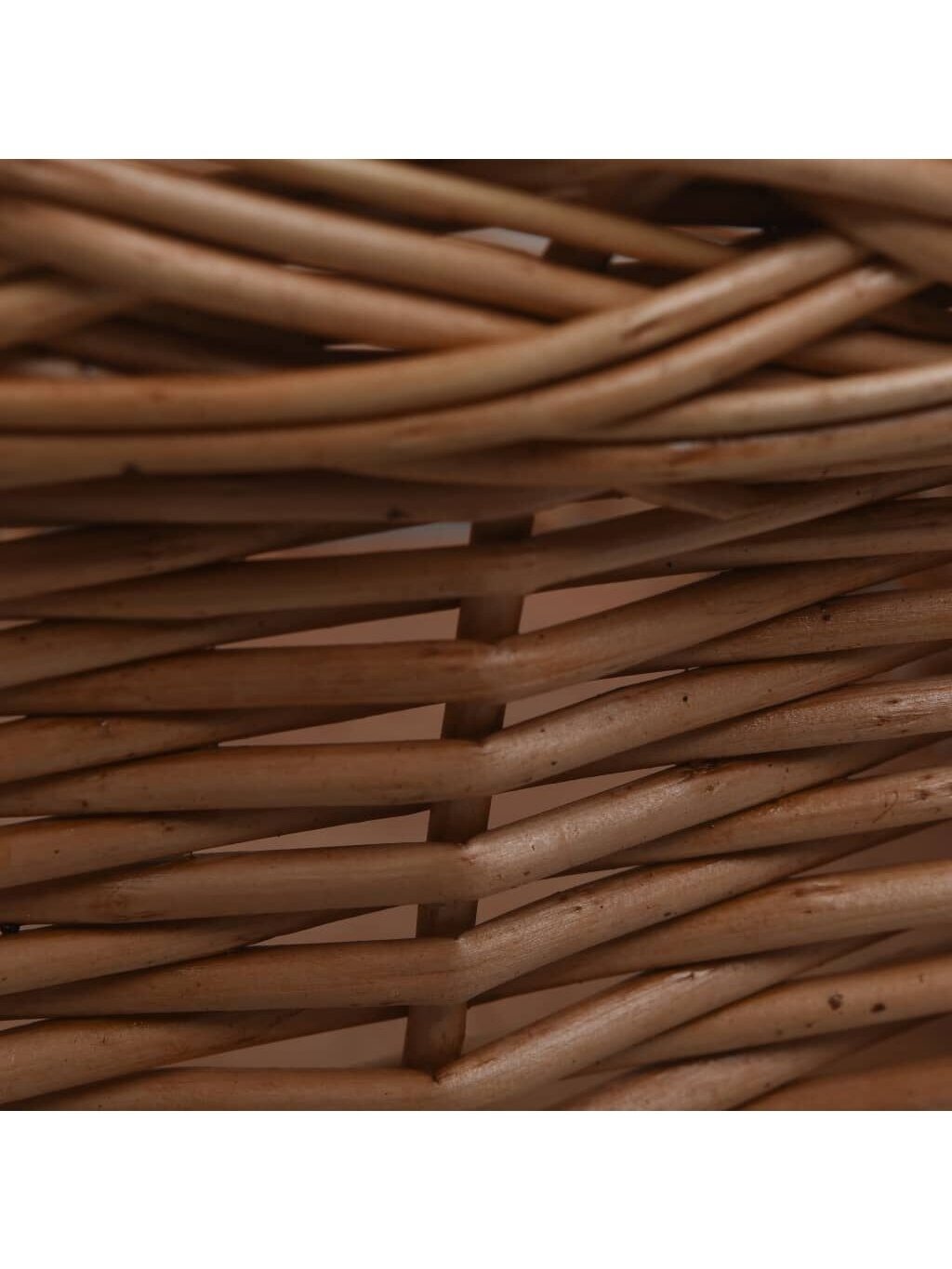 Front bicycle basket with lid, 50×45×35 cm, willow 10