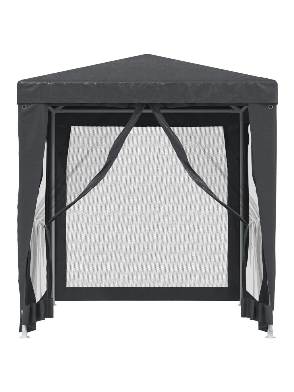 Proginė palapinė su 4 sienomis, antracito, 2x2m, HDPE 2