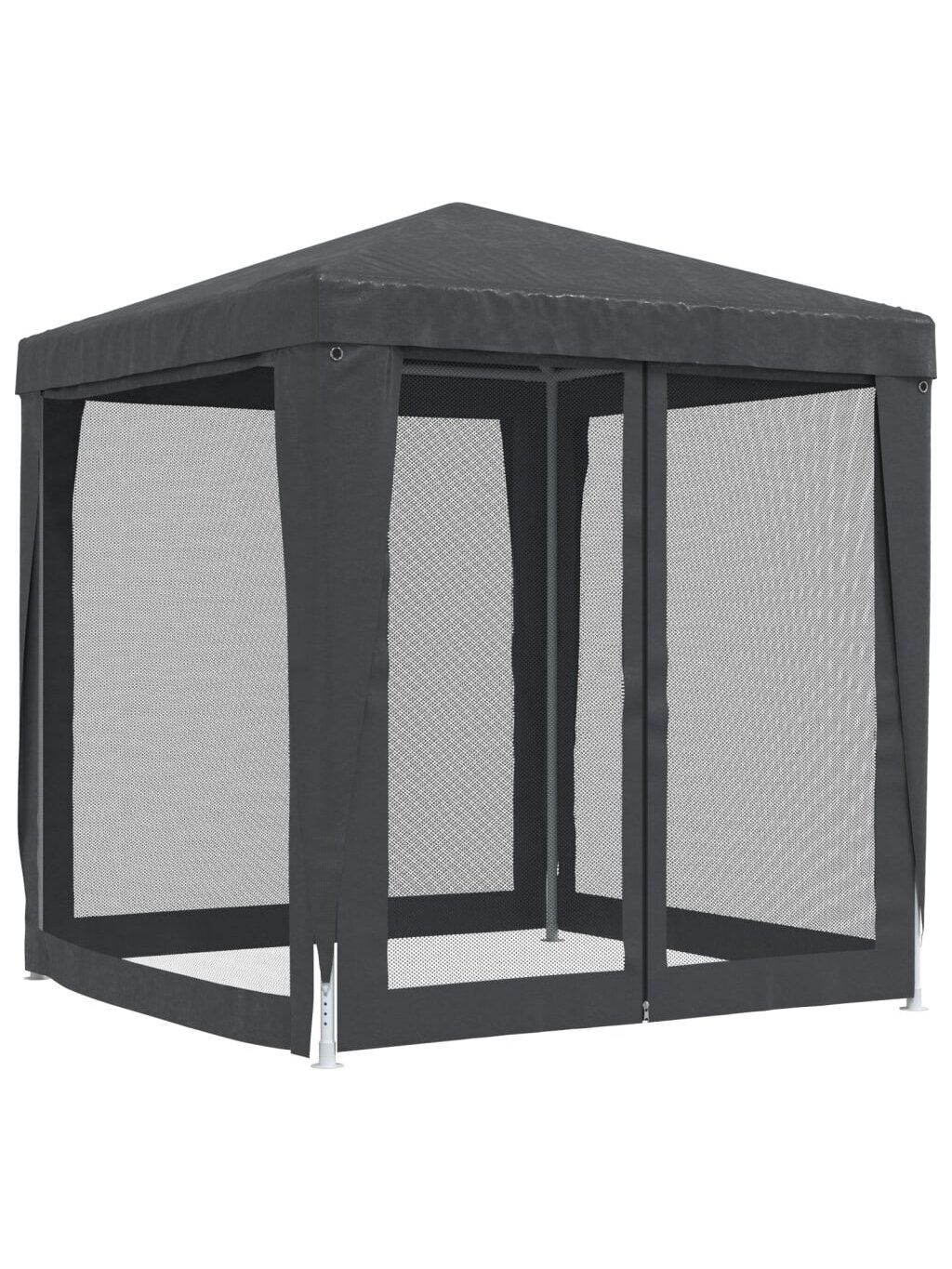 Proginė palapinė su 4 sienomis, antracito, 2x2m, HDPE 5