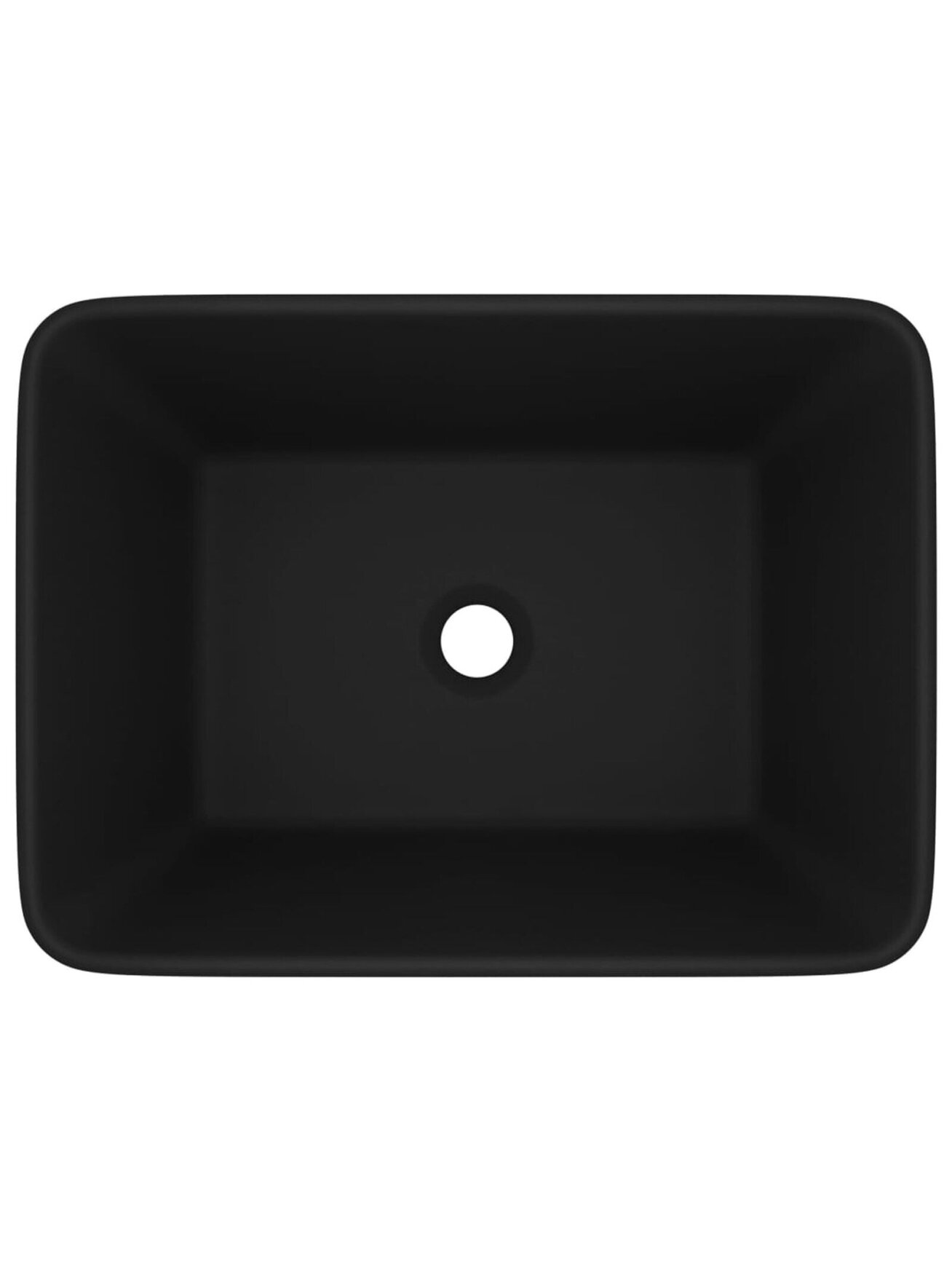 Luxury Washbasin, Matte Black, 41 × 30 × 12 cm, Ceramic 2