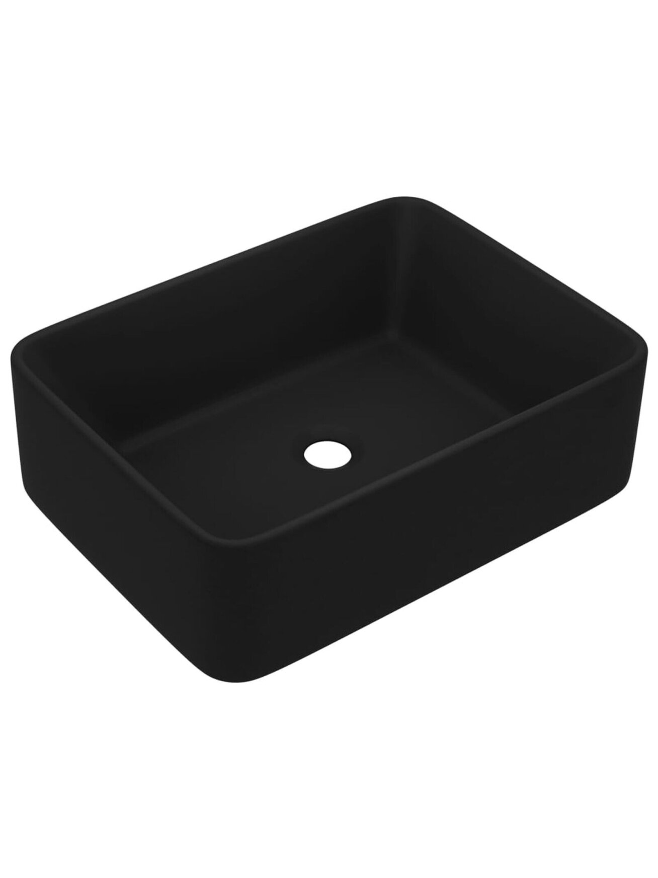Luxury Washbasin, Matte Black, 41 × 30 × 12 cm, Ceramic 1
