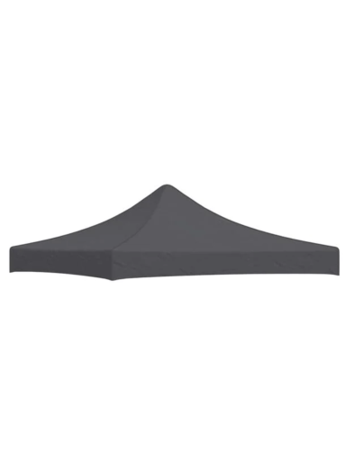 Gazebo canopy roof, anthracite, 3x3 m