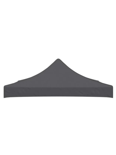 Gazebo canopy roof, anthracite, 3x3 m