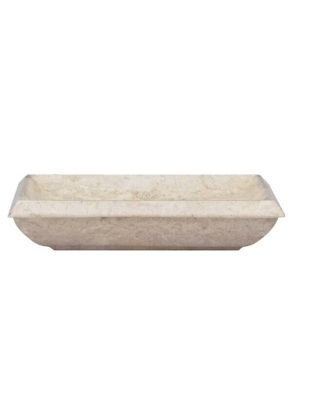 Kreemjas valamu, 50 × 35 × 10 cm, marmor 1
