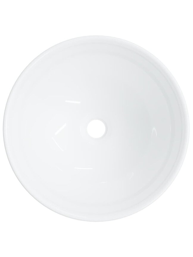 Washbasin, White, 28 × 28 × 10 cm, Ceramic 4 Washbasin, White, 28 × 28 × 10 cm, Ceramic 4