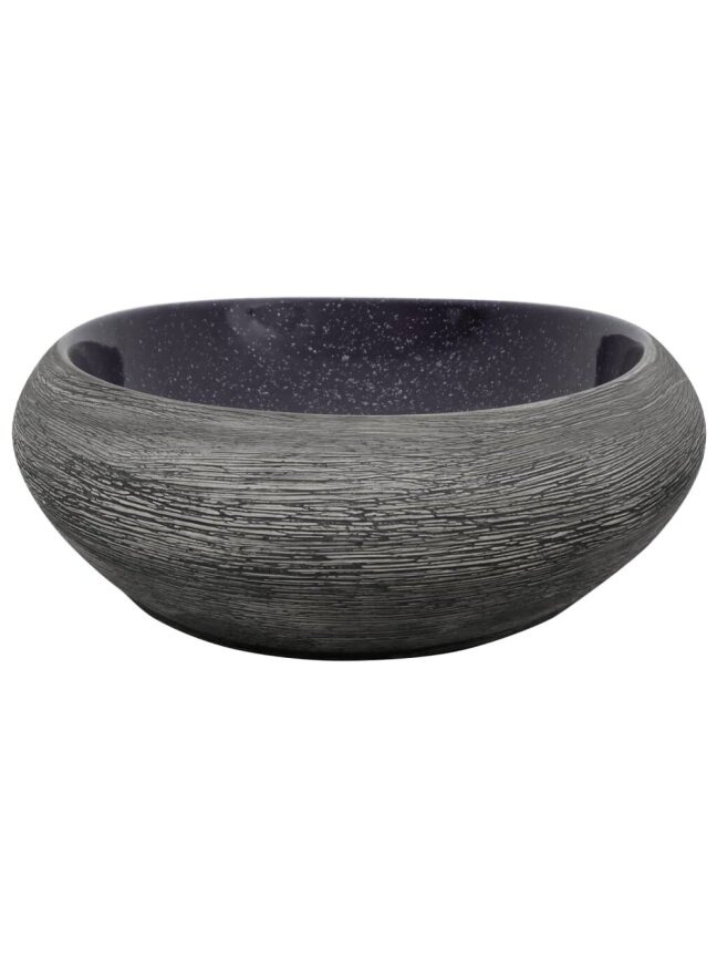 Washbasin, violet/gray, 59 x 40 x 14 cm, ceramic 4