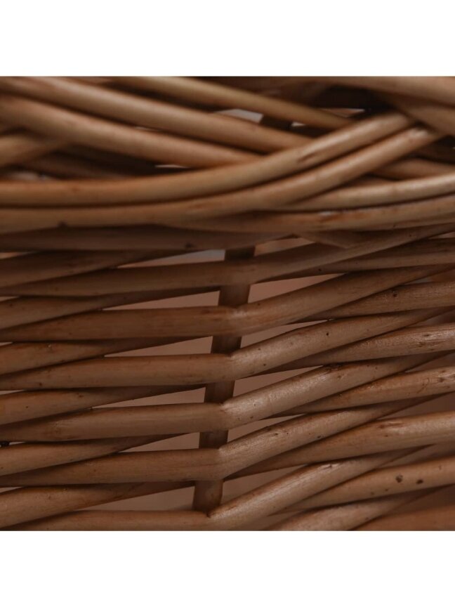 Front bicycle basket with lid, 50×45×35 cm, willow 10