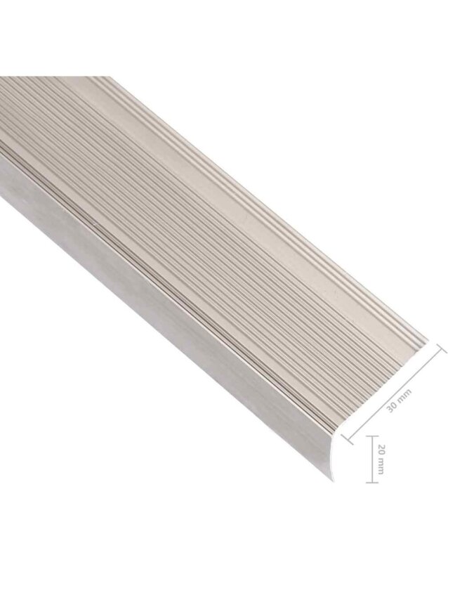Profiliai laiptams, 15vnt., šampano, 90 cm, aliuminis, L formos 5