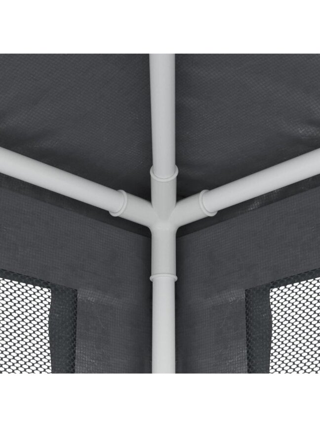 Proginė palapinė su 4 sienomis, antracito, 2x2m, HDPE 4