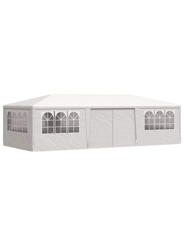 Peotelk külgseintega, valge, 4 × 9 m, 90 g/m² 2