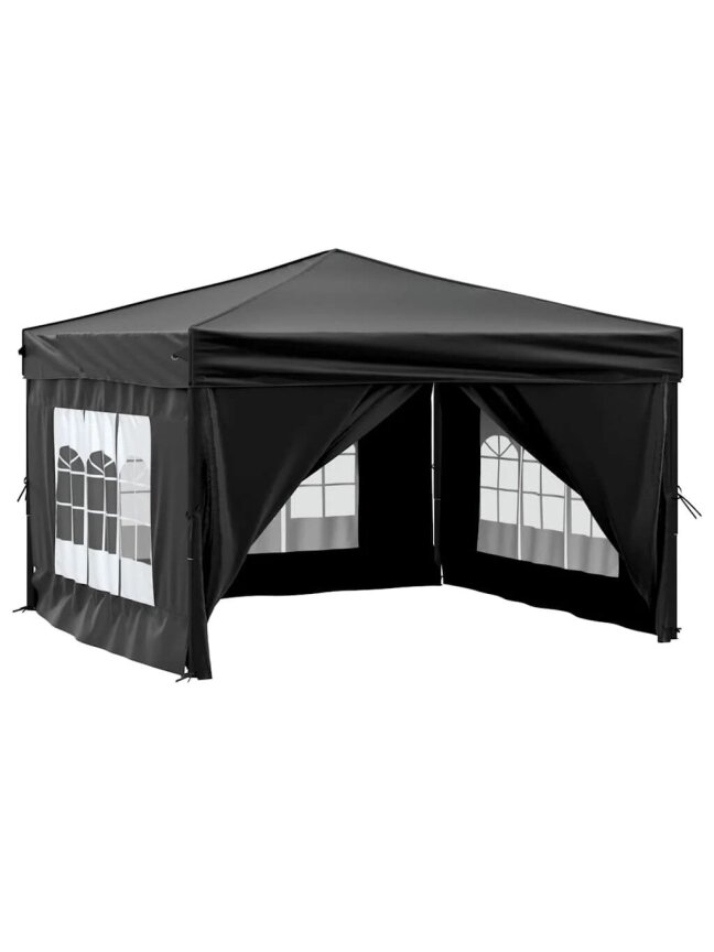 Party tent with sidewalls, black, 3 × 3 m 2 Party tent with sidewalls, black, 3 × 3 m 2