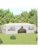Proginė palapinė su šoninėmis sienomis, balta, 4x9m, 90g/m² Proginė palapinė su šoninėmis sienomis, balta, 4x9m, 90g/m²