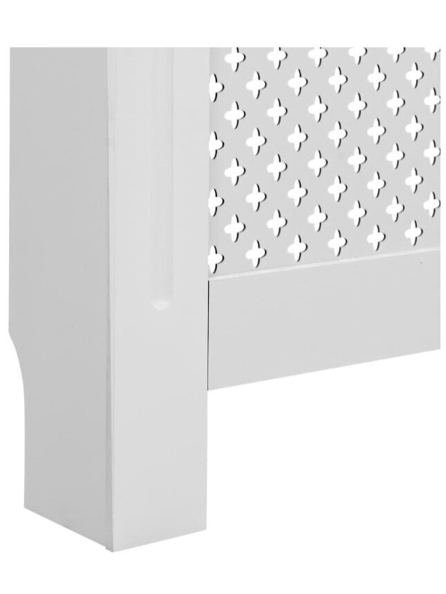 Radiatora pārsegs, balts, 112 x 19 x 81,5 cm, MDF 5