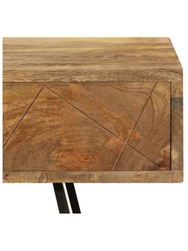 Biurko z szufladami, 110x50x76 cm, lite drewno mango 8