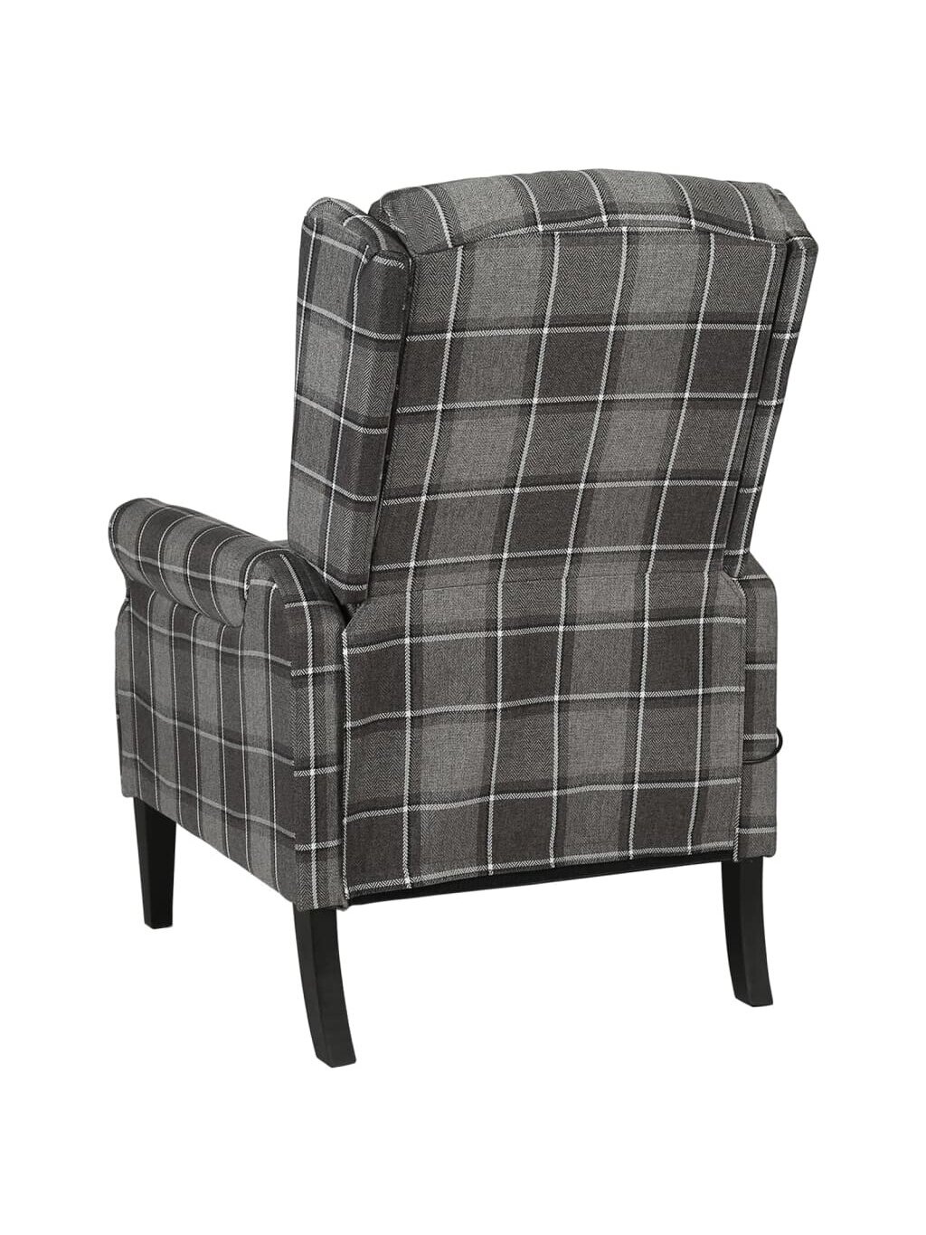 Atlošiamas krėslas, pilkos spalvos, audinys 2