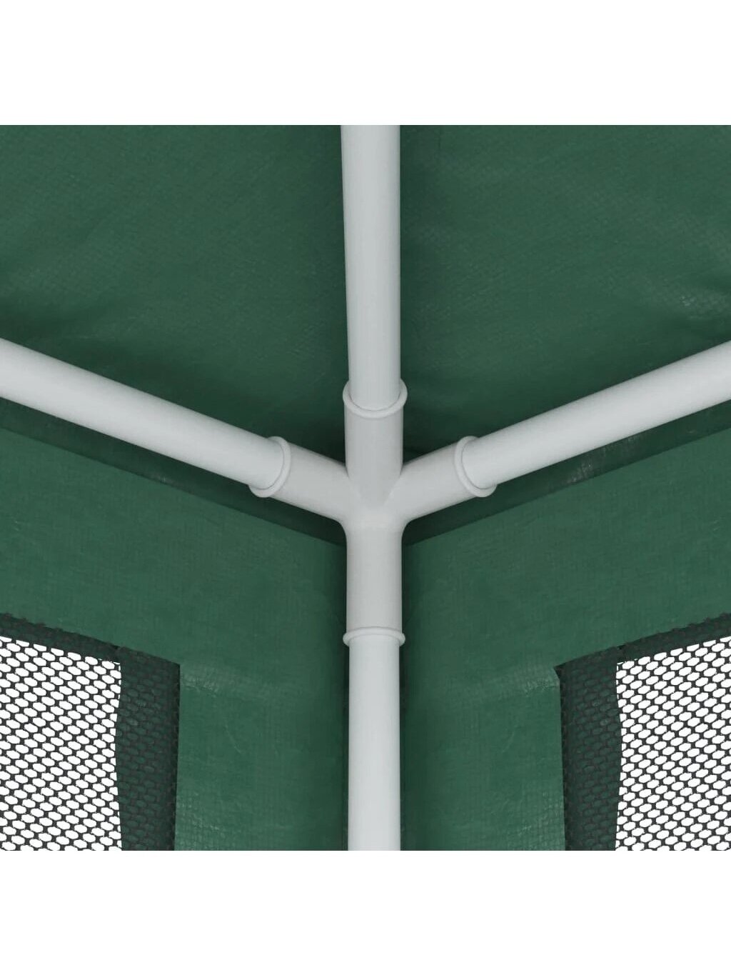 Renginių palapinė su 4 tinklinėmis šoninėmis sienelėmis, žalia, 3x4 m, HDPE 5