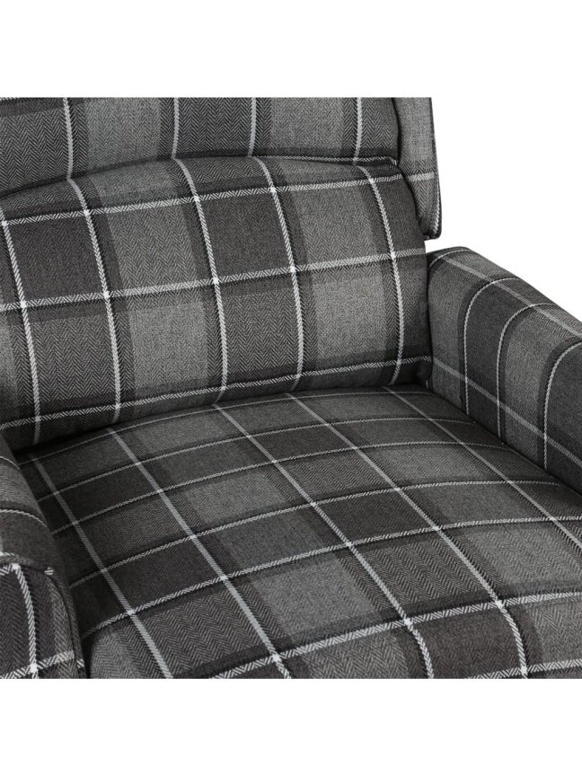 Adjustable Reclining Chair, Grey, Fabric 4 Adjustable Reclining Chair, Grey, Fabric 4
