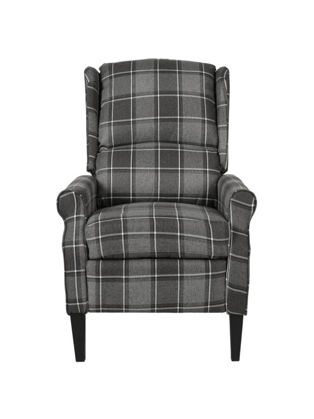 Adjustable Reclining Chair, Grey, Fabric 1 Adjustable Reclining Chair, Grey, Fabric 1
