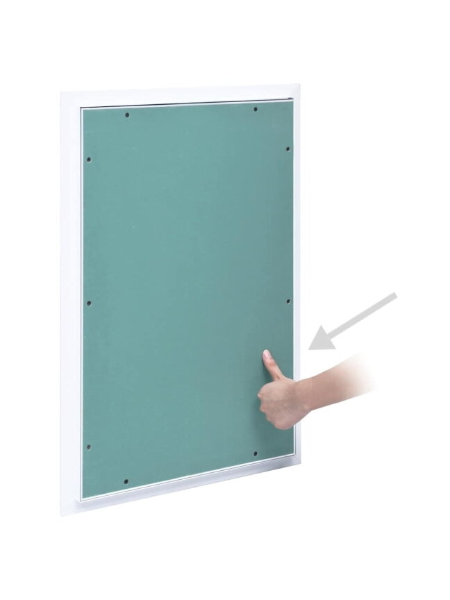 Revizinis liukas su aliuminio rėmu ir gipso kartono plokšte, 300x600 mm 3
