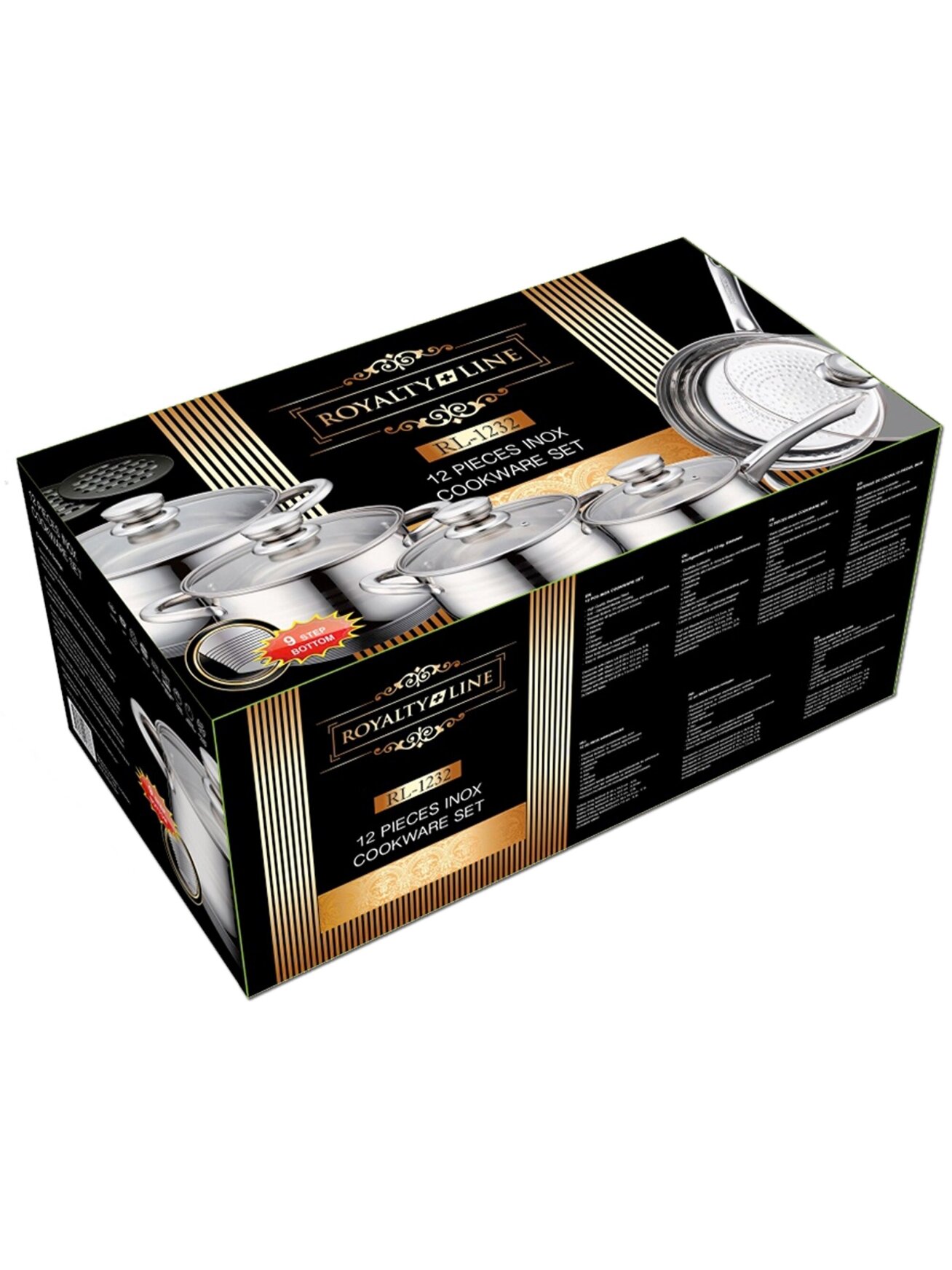 Royalty Line RL-1232, 12 Pieces Stainless Cookware Set 2