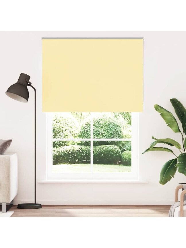 Rullo žalūzija, dzeltena, 100×230 cm, auduma platums 151,6 cm, poliesters