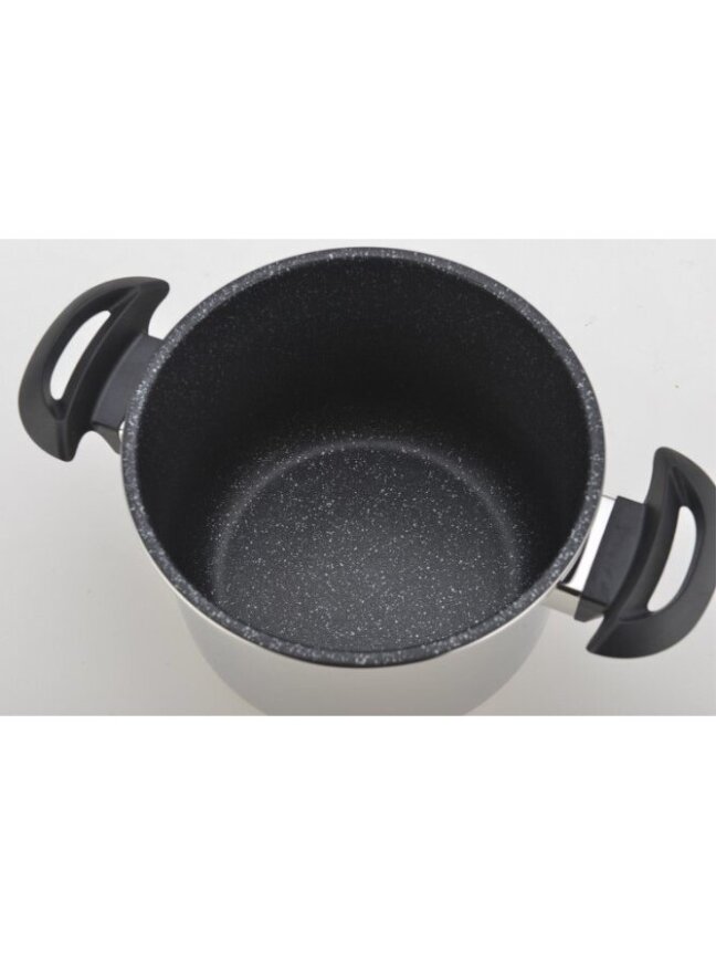 Royalty Line RL-24PS4LM: Szybkowar ze stali nierdzewnej z powłoką marmurową 24 cm, 4 l 6