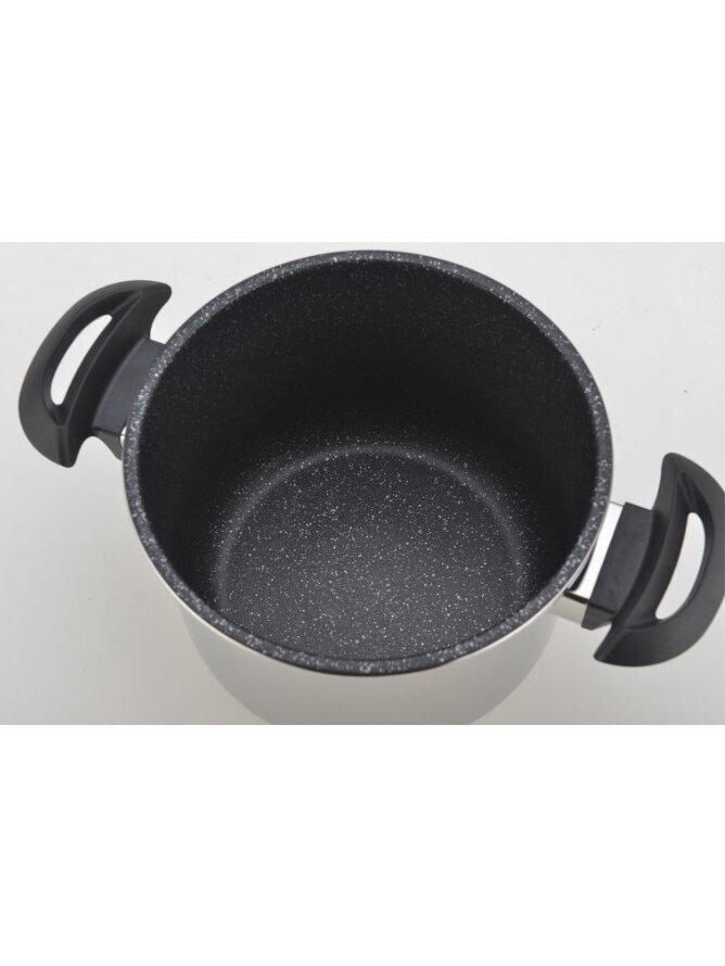 Royalty Line RL-24PS4LM: Szybkowar ze stali nierdzewnej z powłoką marmurową 24 cm, 4 l 6
