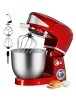 Royalty Line RL-PKM1600: 1600W 6-Speed Stainless Steel Stand Mixer 6L – Red